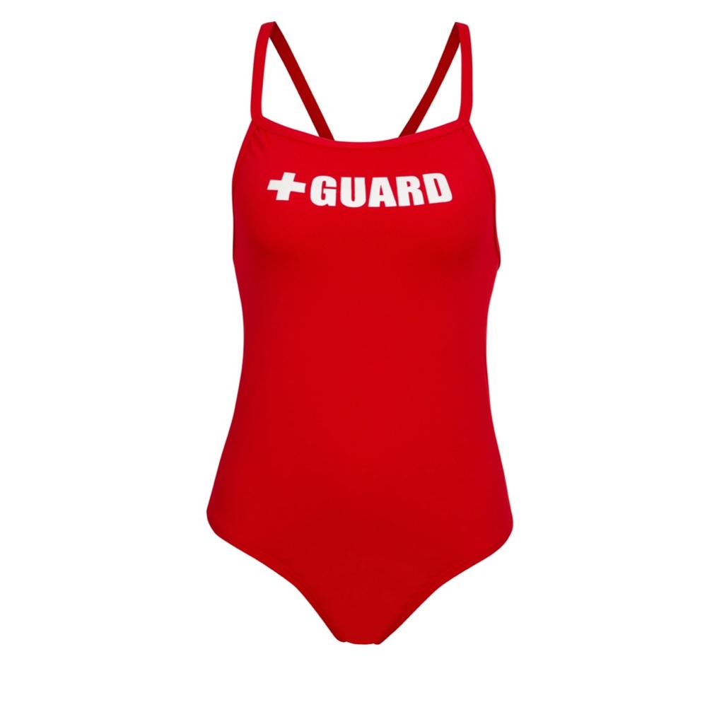 Guard Swimsuit One Piece Wide Strap w/Shelf Bra